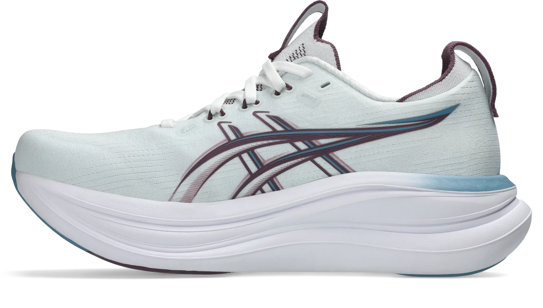 ASICS Gel-Nimbus 28 Women in Arctic Blue / Velvet Purple running shoe photo 18 | MotionLab