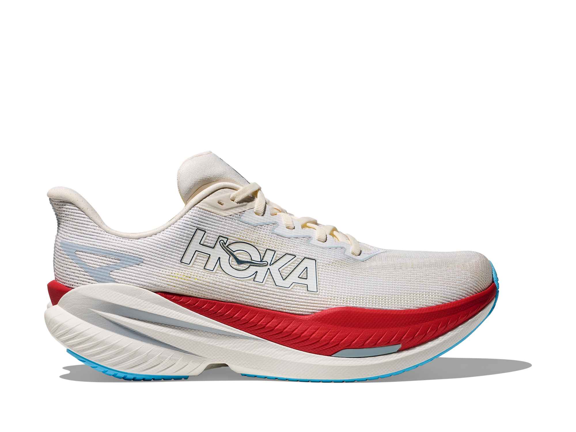 Hoka Mach X 3 Men Regular in White / Alabaster running shoe photo 1 | MotionLab