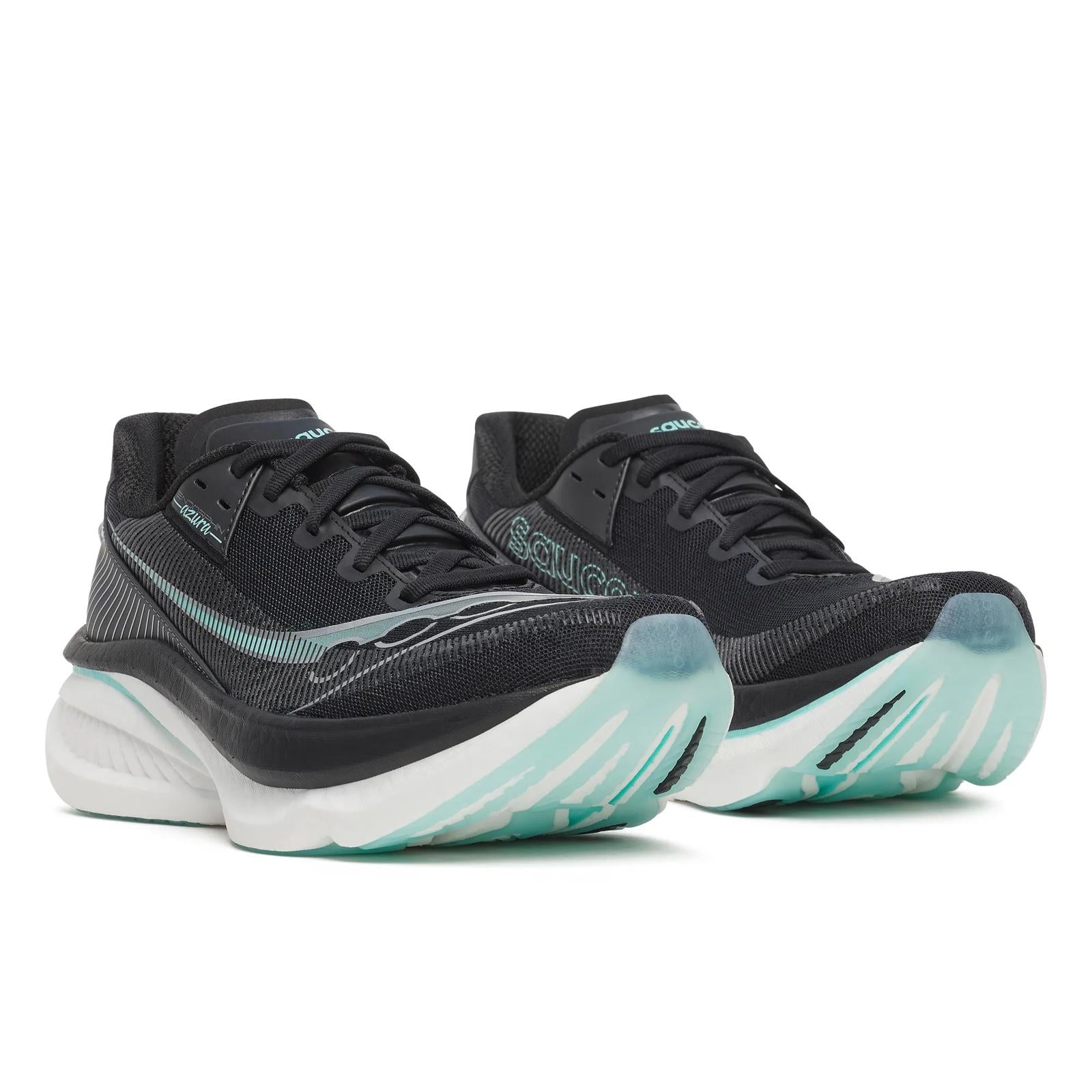 Saucony Endorphin Azura Women Regular in Black / Aqua running shoe photo 2 | MotionLab