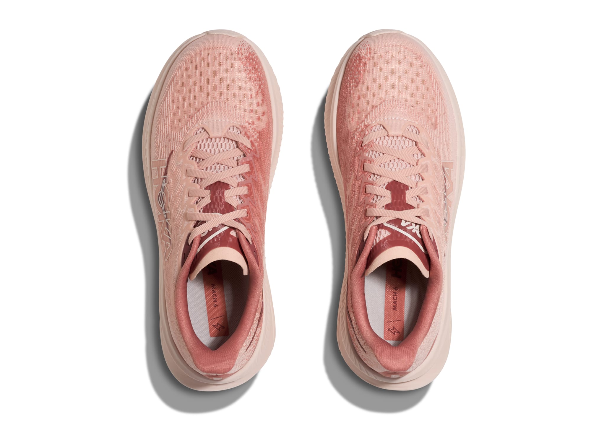 Hoka Mach 6 Women Regular in Rose Latte / Blush running shoe photo 2 | MotionLab