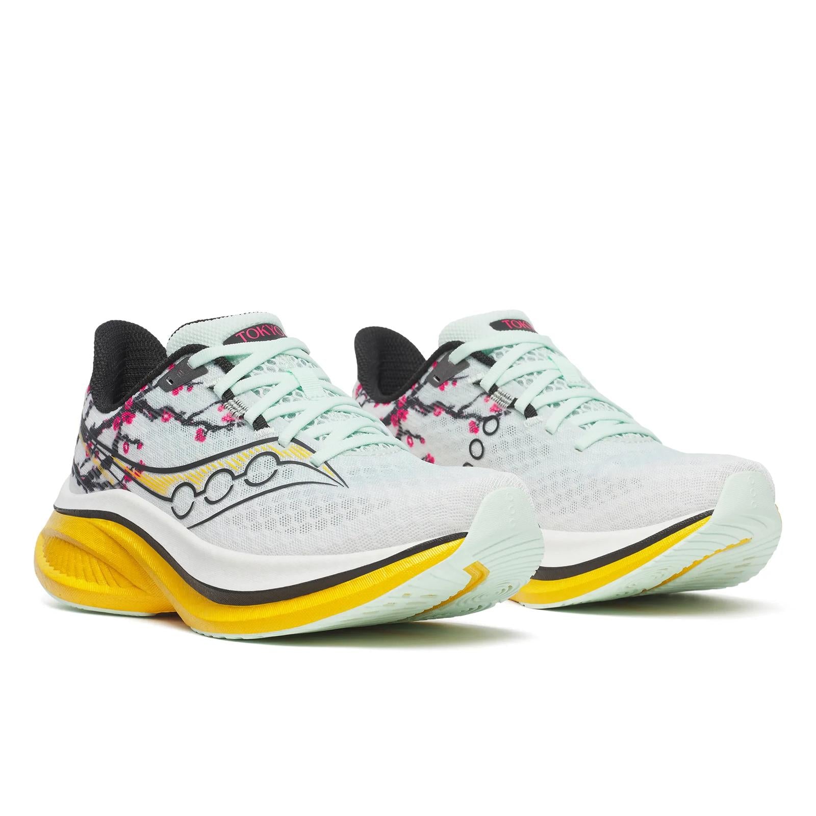 Saucony Endorphin Speed 5 Women Regular in White / Fleur running shoe photo 2 | MotionLab