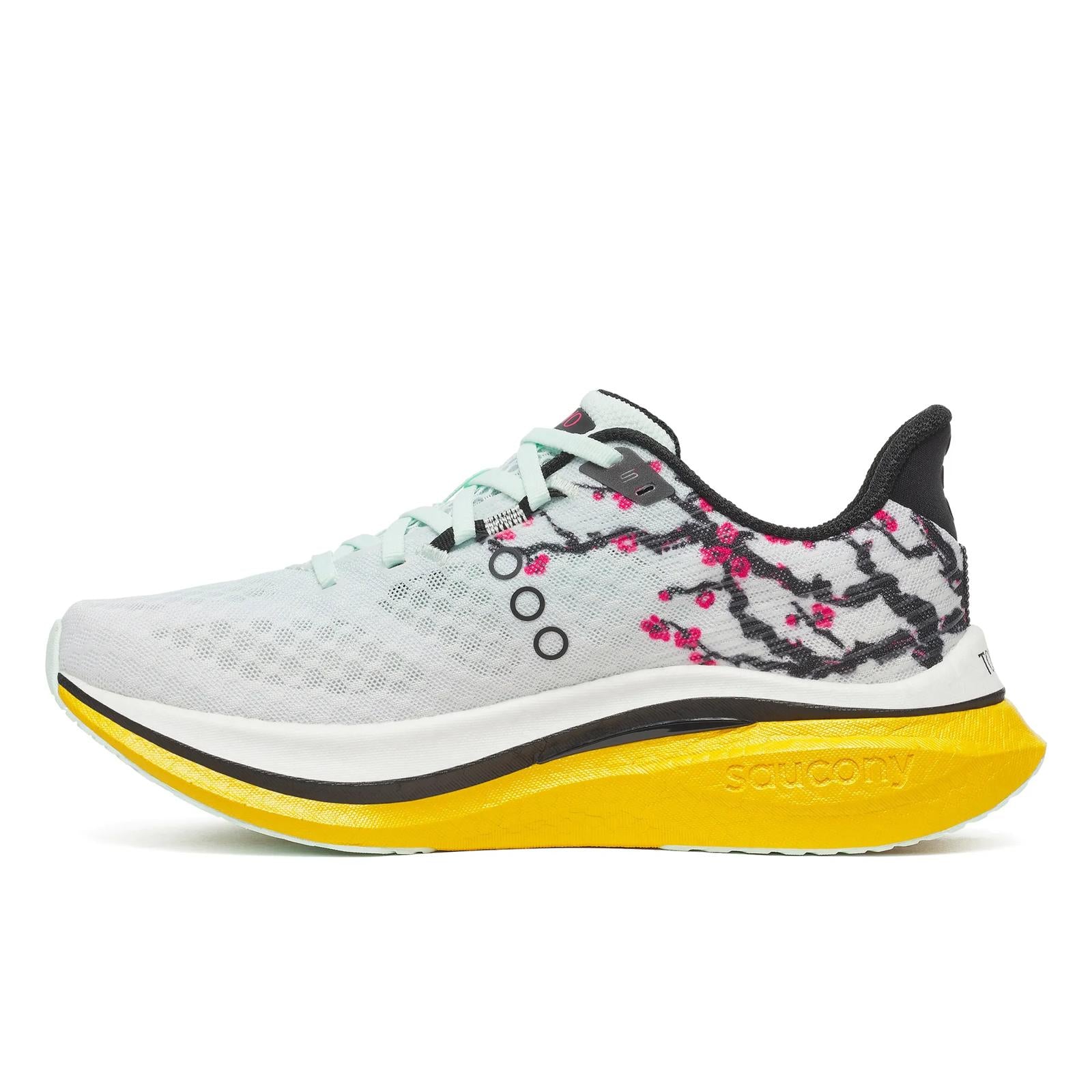 Saucony Endorphin Speed 5 Women Regular in White / Fleur running shoe photo 3 | MotionLab