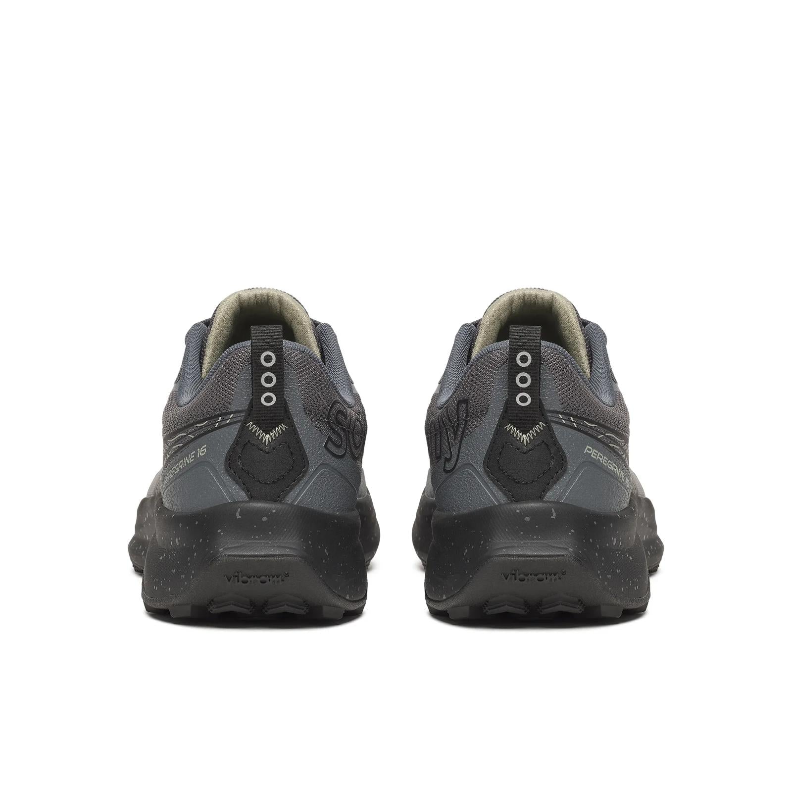 Saucony PEREGRINE 16 Men Wide in Carbon / Black running shoe photo 4 | MotionLab
