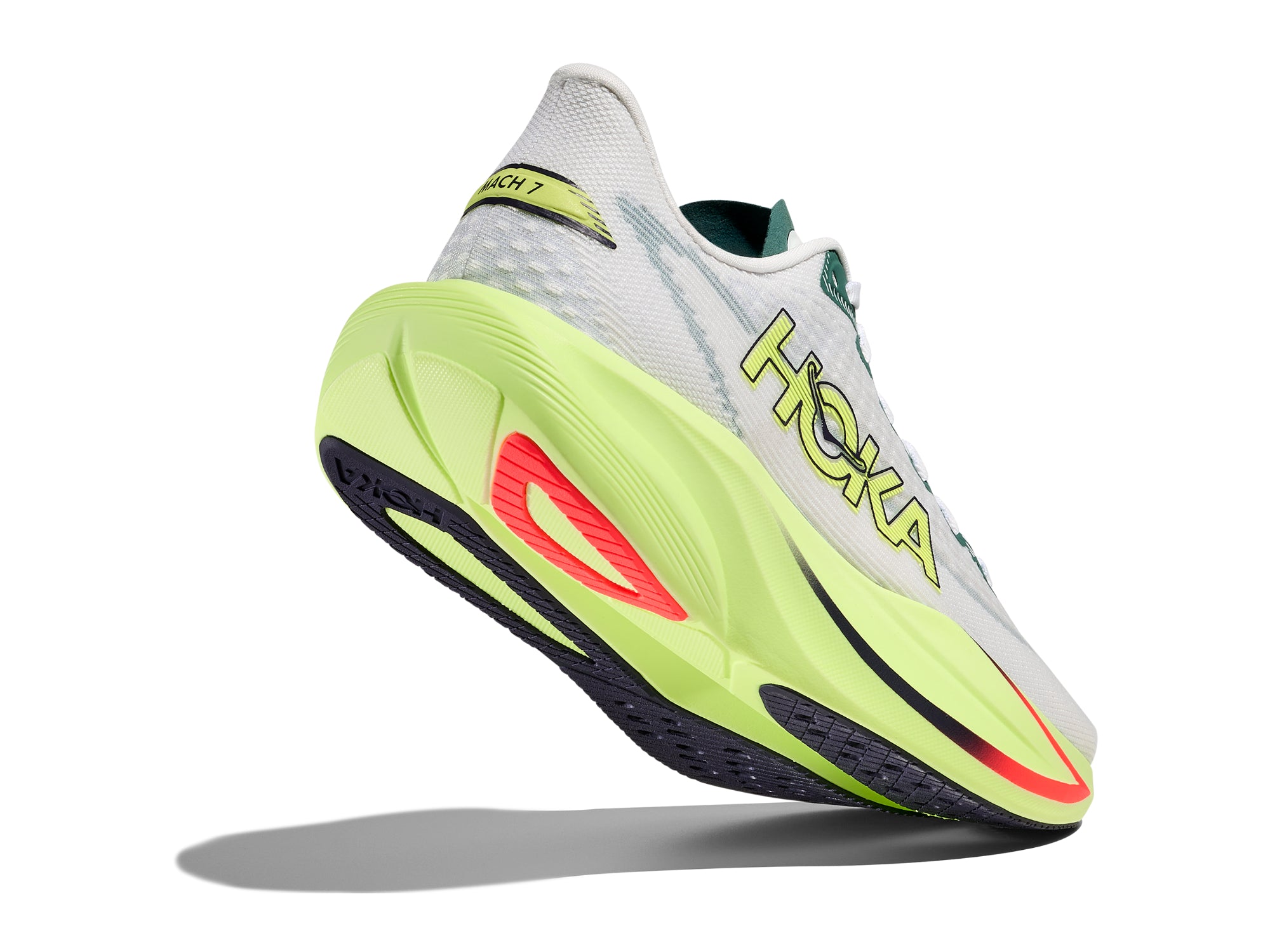 Hoka Mach 7 Women Regular in Frost / Neon Yuzu running shoe photo 4 | MotionLab