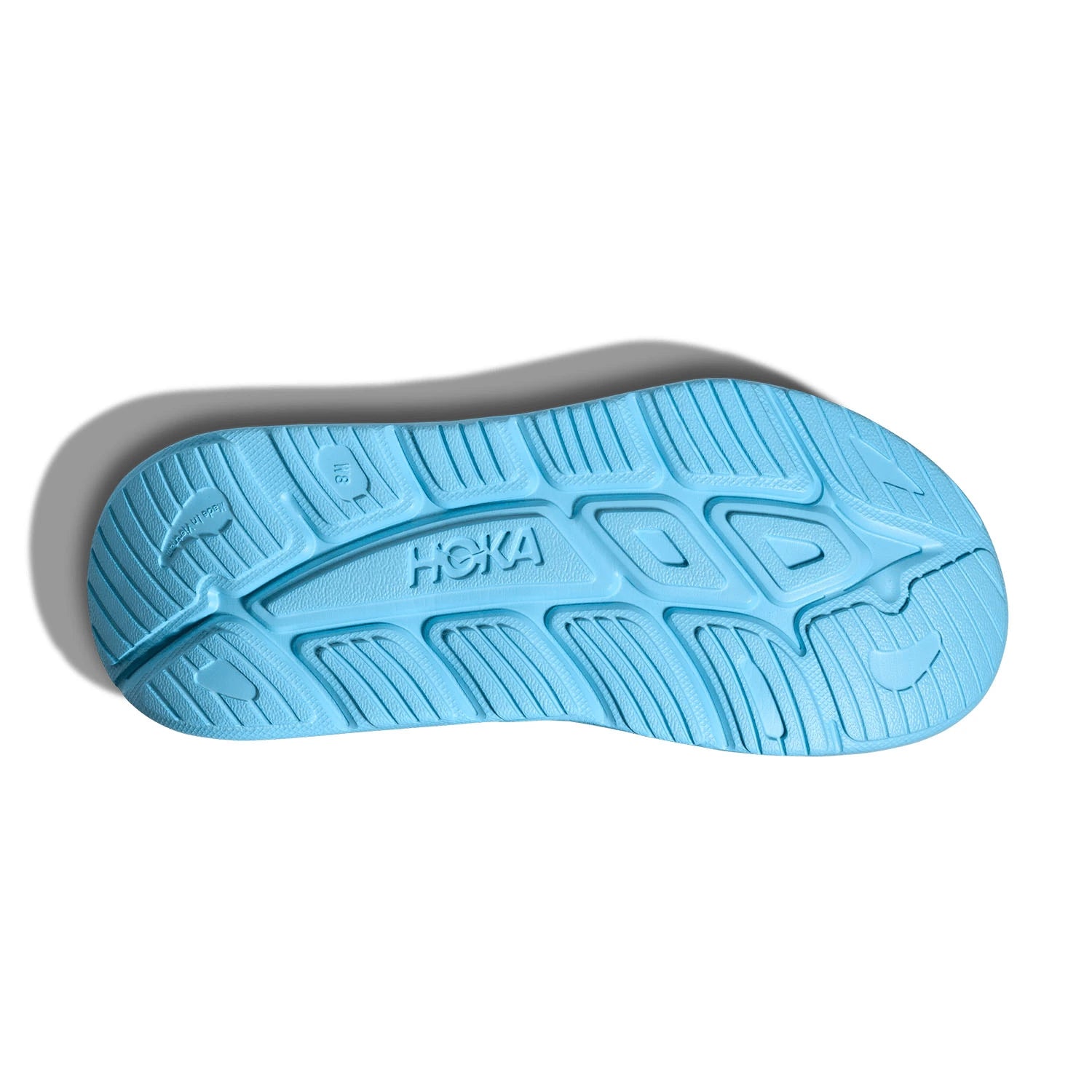 Hoka Ora Athletic Slide Unisex in Soaring Blue / Faded Navy running shoe photo 59 | MotionLab
