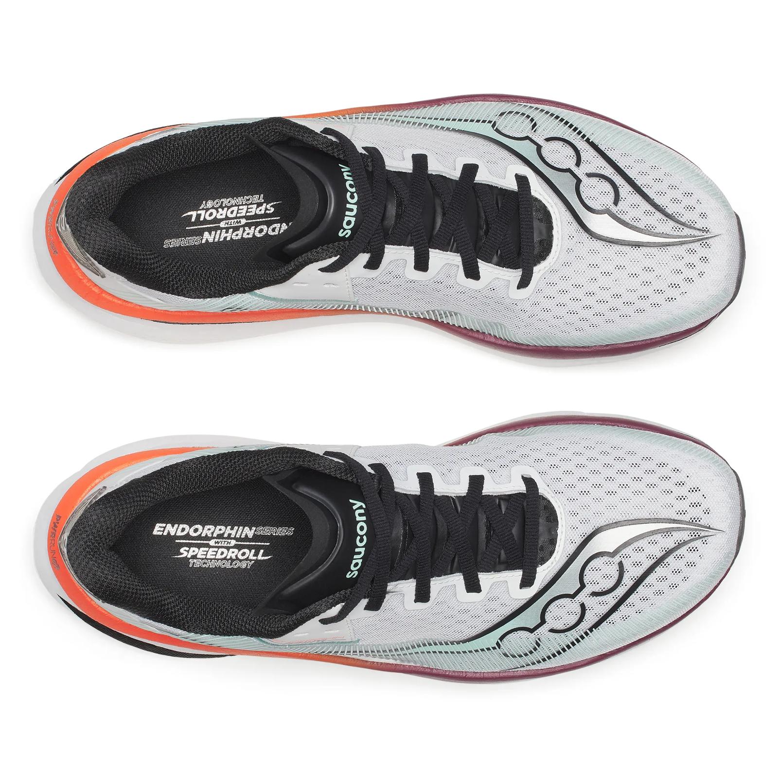 Saucony Endorphin Azura Men in White / Crimson running shoe photo 5 | MotionLab