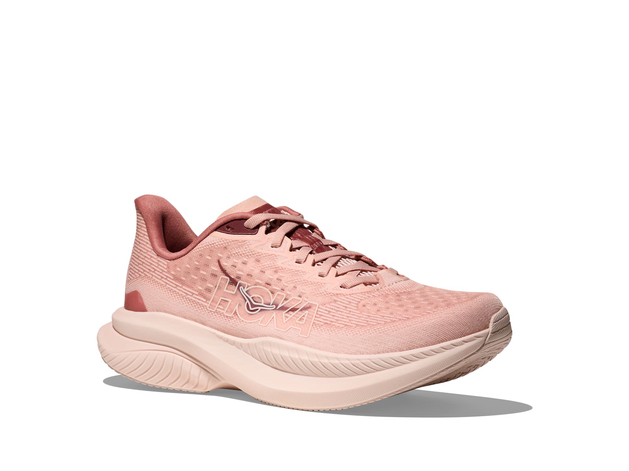 Hoka Mach 6 Women Regular in Rose Latte / Blush running shoe photo 6 | MotionLab