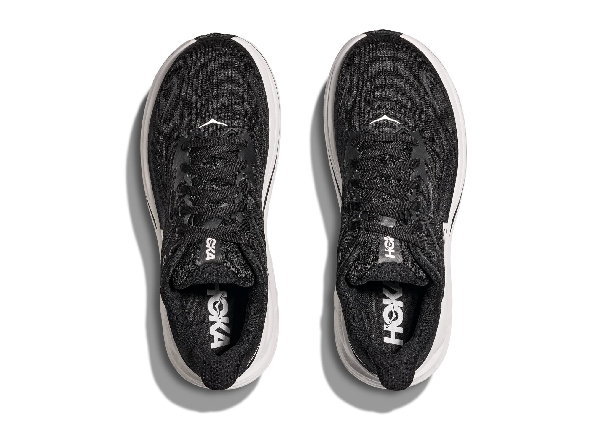 Hoka Clifton 10 Women Regular in Black / White running shoe photo 6 | MotionLab