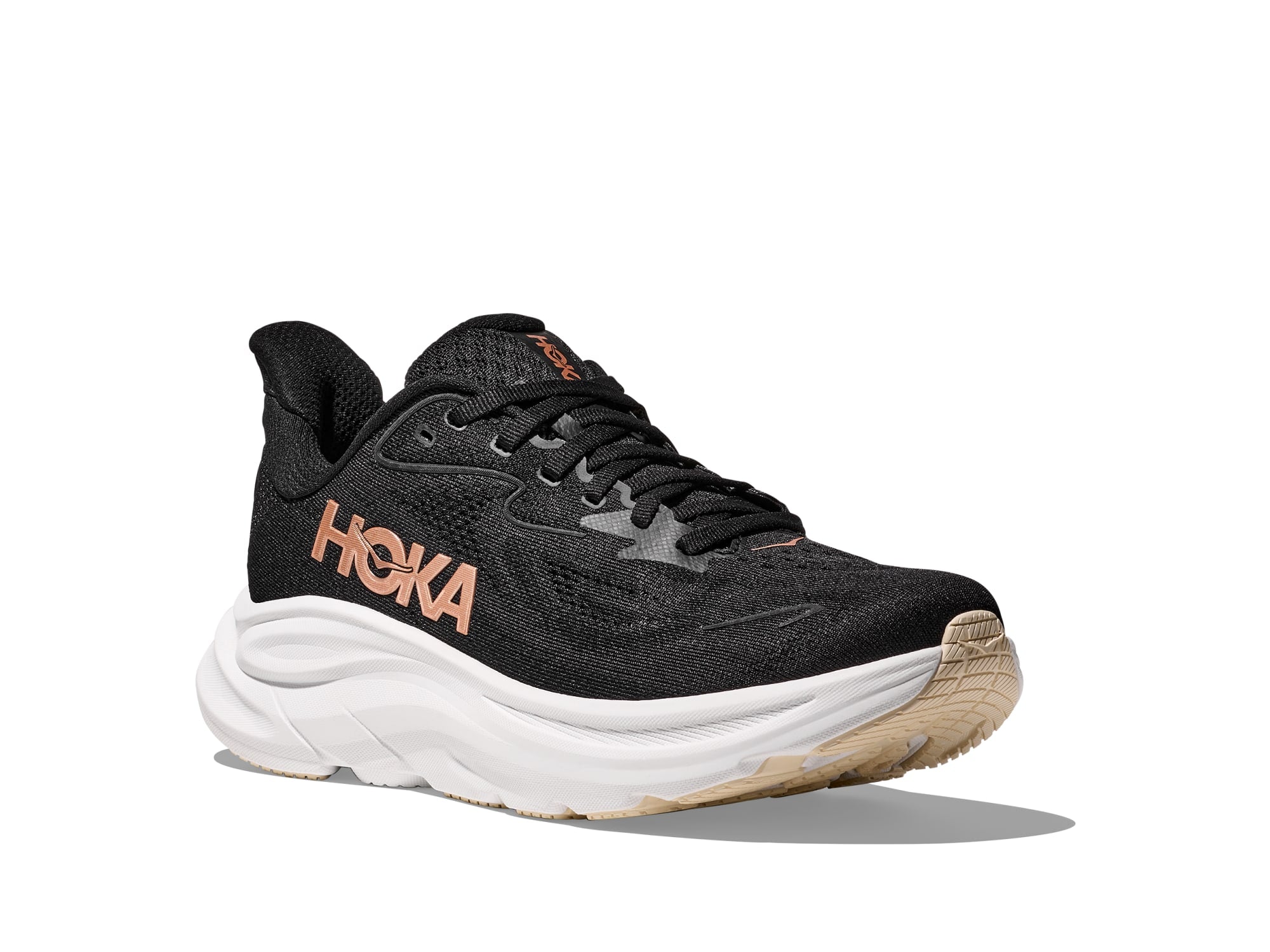 Hoka Clifton 10 Women Regular in Black / Rose Gold running shoe photo 7 | MotionLab