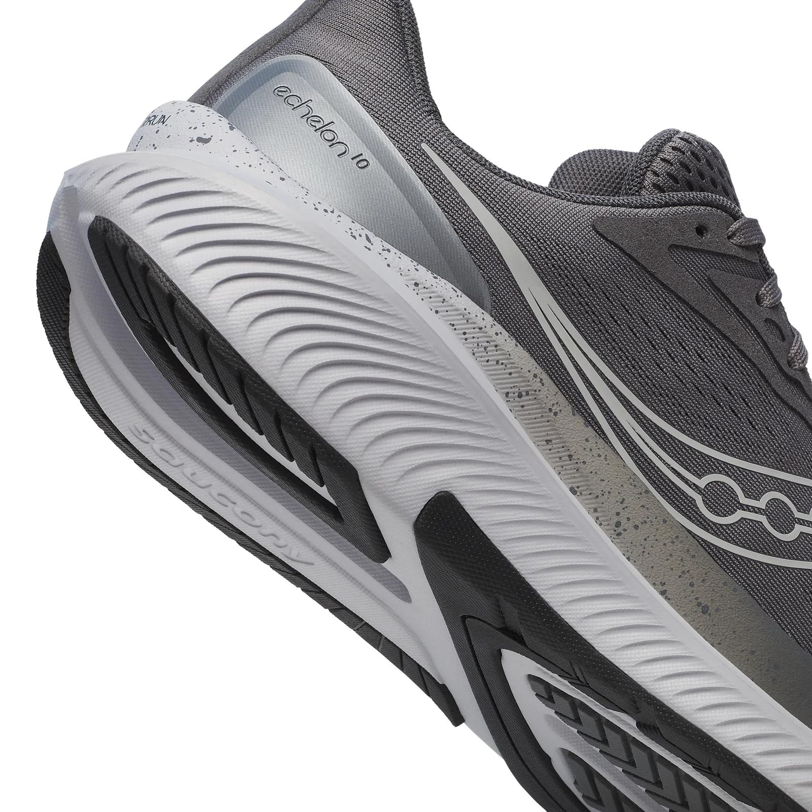 Saucony Echelon 10 Men Extra Wide in Carbon / Black running shoe photo 8 | MotionLab