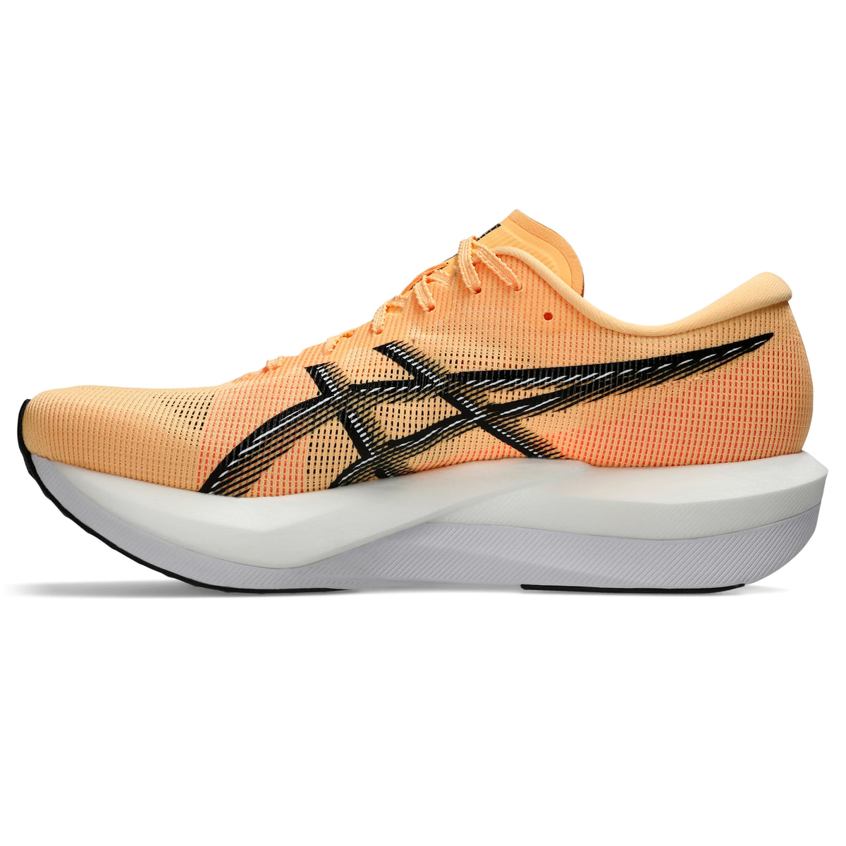 ASICS Magic Speed 5 Unisex Regular in Orange Glow / Black — right side view | MotionLab