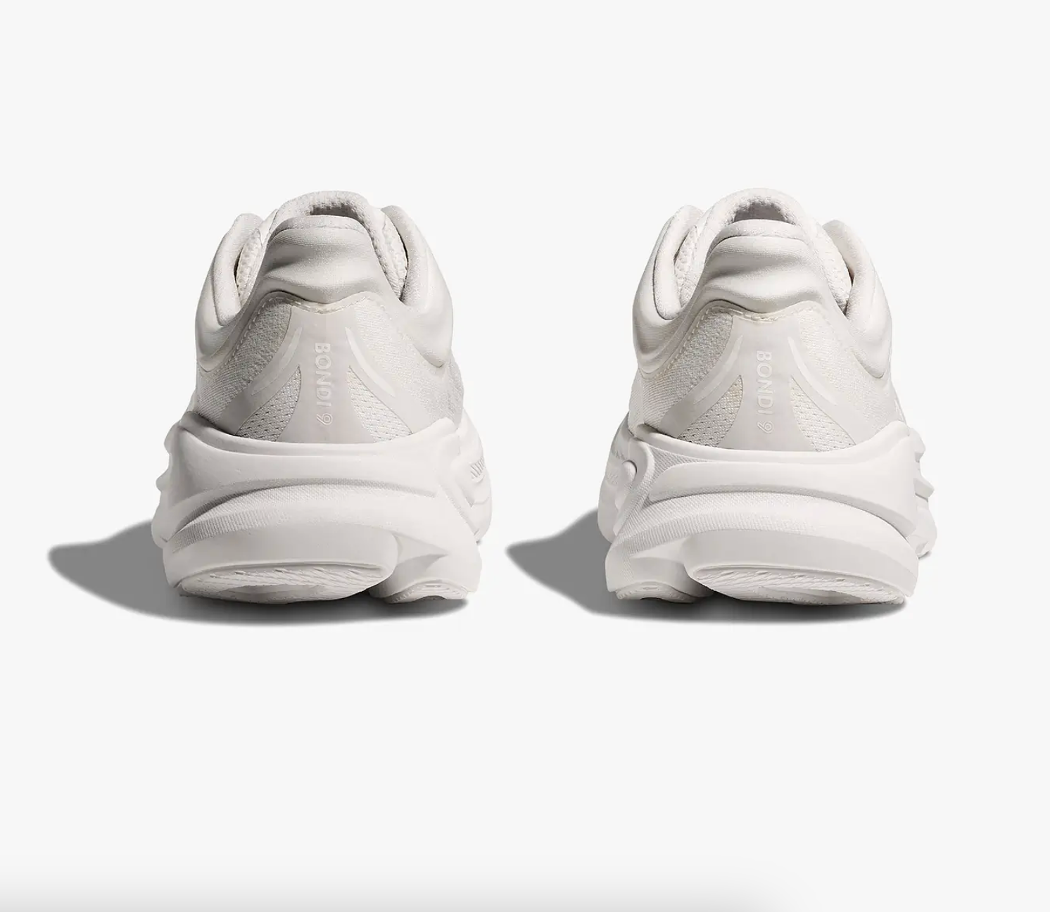 Bondi 9 Women Regular in White / White running shoe photo 8 | MotionLab
