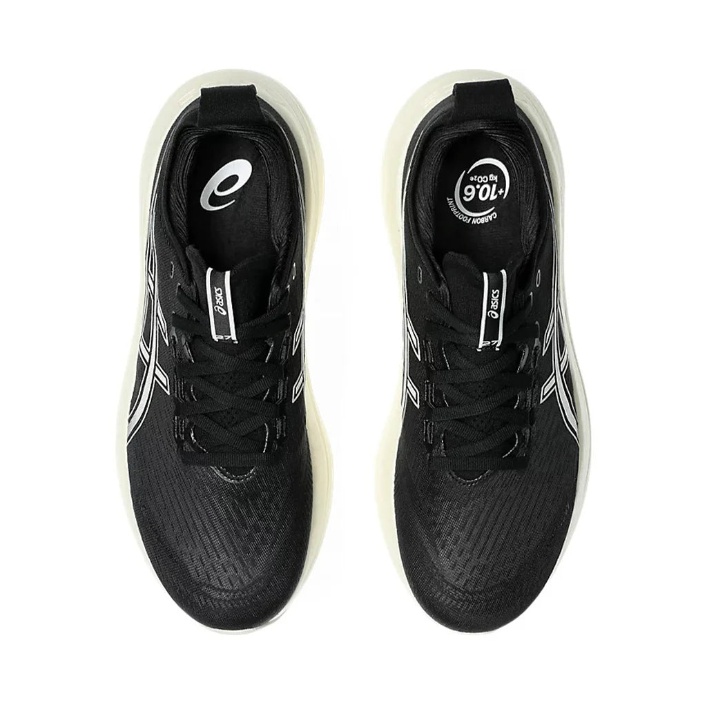 Gel Nimbus 27 Men Wide in Black / Lake Grey running shoe photo 5 | MotionLab