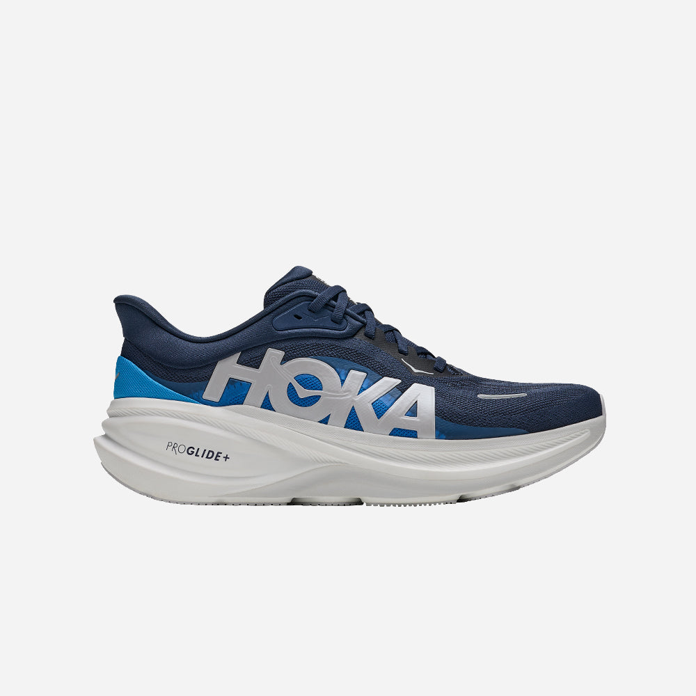 Hoka Clifton Pro Men Wide in Varsity Navy / Soft Cobalt running shoe photo 1 | MotionLab