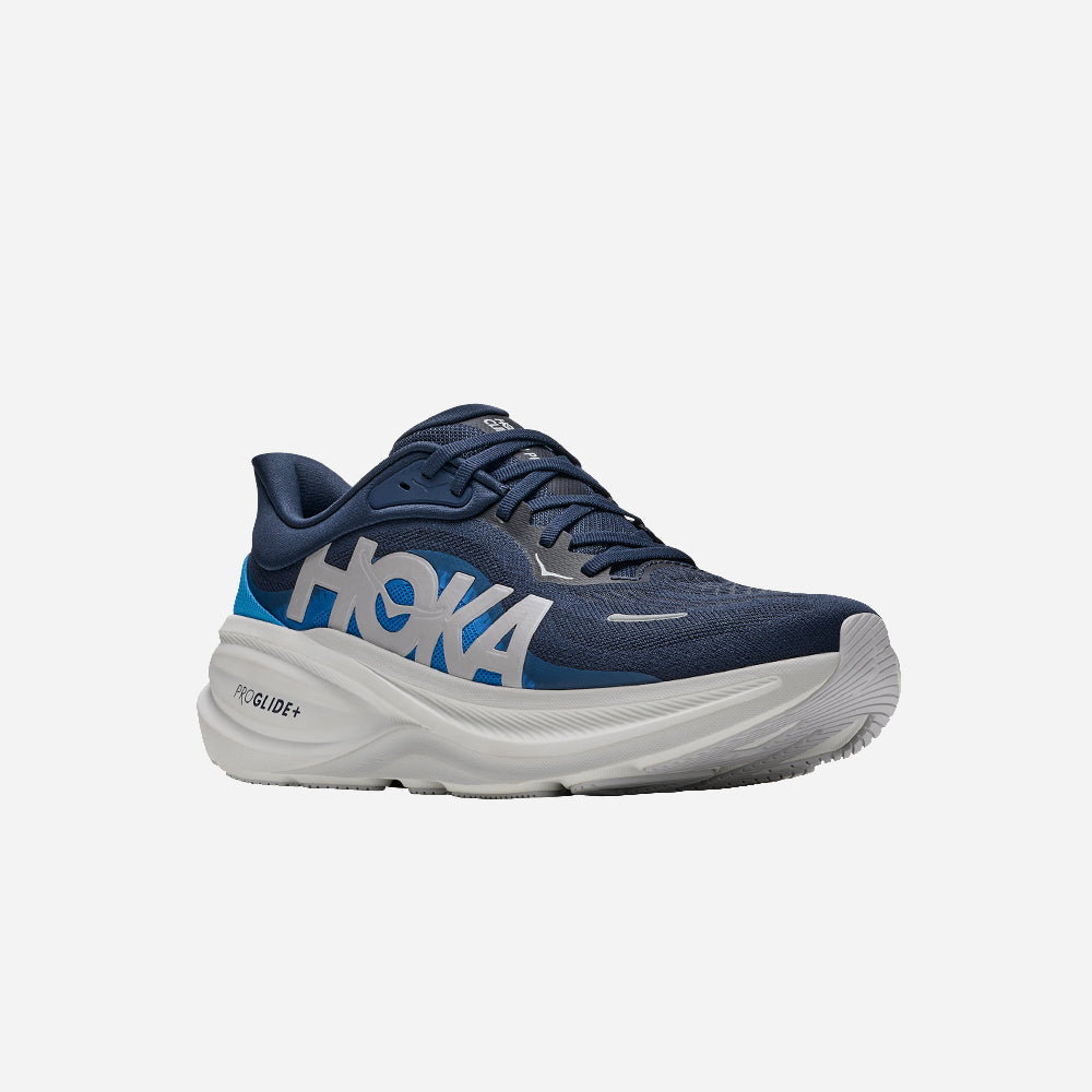 Hoka Clifton Pro Men Wide in Varsity Navy / Soft Cobalt running shoe photo 2 | MotionLab