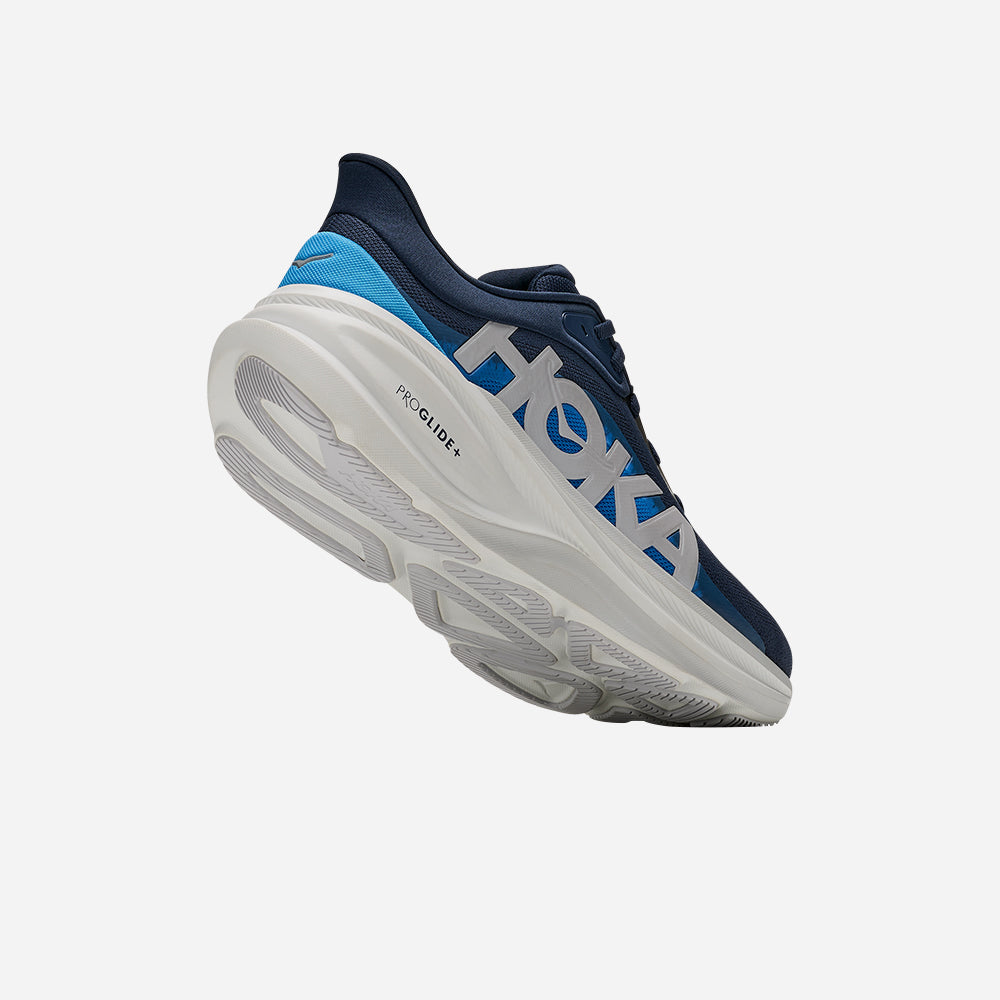 Hoka Clifton Pro Men Wide in Varsity Navy / Soft Cobalt running shoe photo 4 | MotionLab