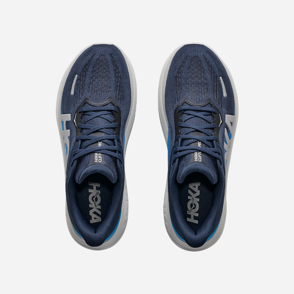 Hoka Clifton Pro Men Wide in Varsity Navy / Soft Cobalt running shoe photo 6 | MotionLab