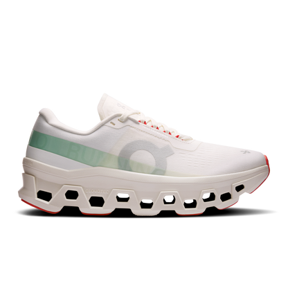On Cloudmonster 1 Women Regular in Ivory / Creek running shoe photo 1 | MotionLab