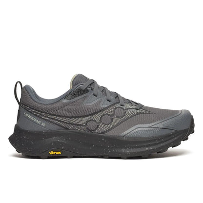 Saucony PEREGRINE 16 Men Wide in Carbon / Black running shoe photo 1 | MotionLab