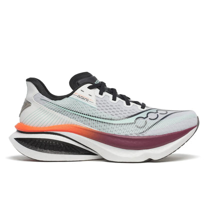 Saucony Endorphin Azura Men in White / Crimson running shoe photo 1 | MotionLab