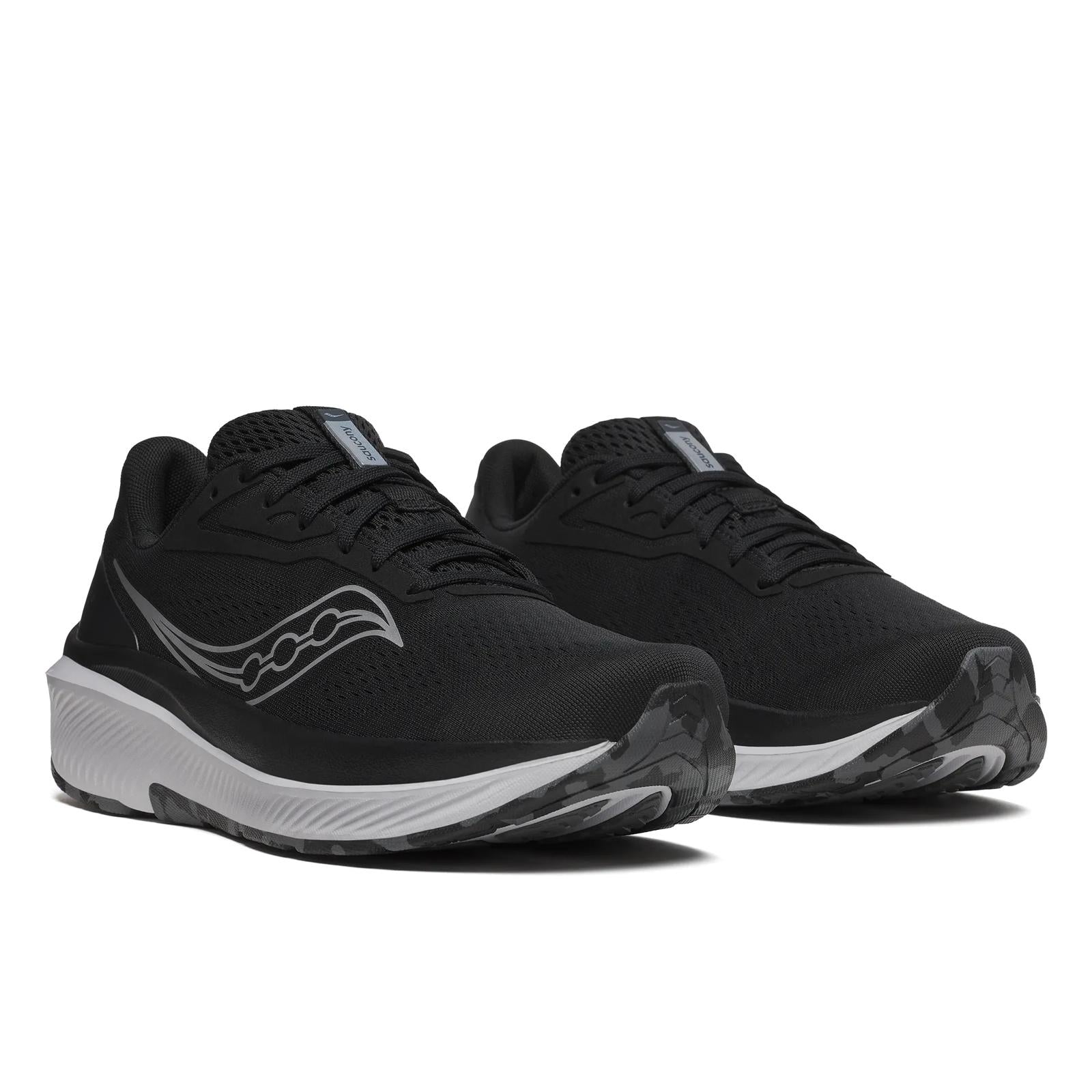 Saucony Echelon 10 Men Extra Wide in Noir / Argent running shoe photo 2 | MotionLab