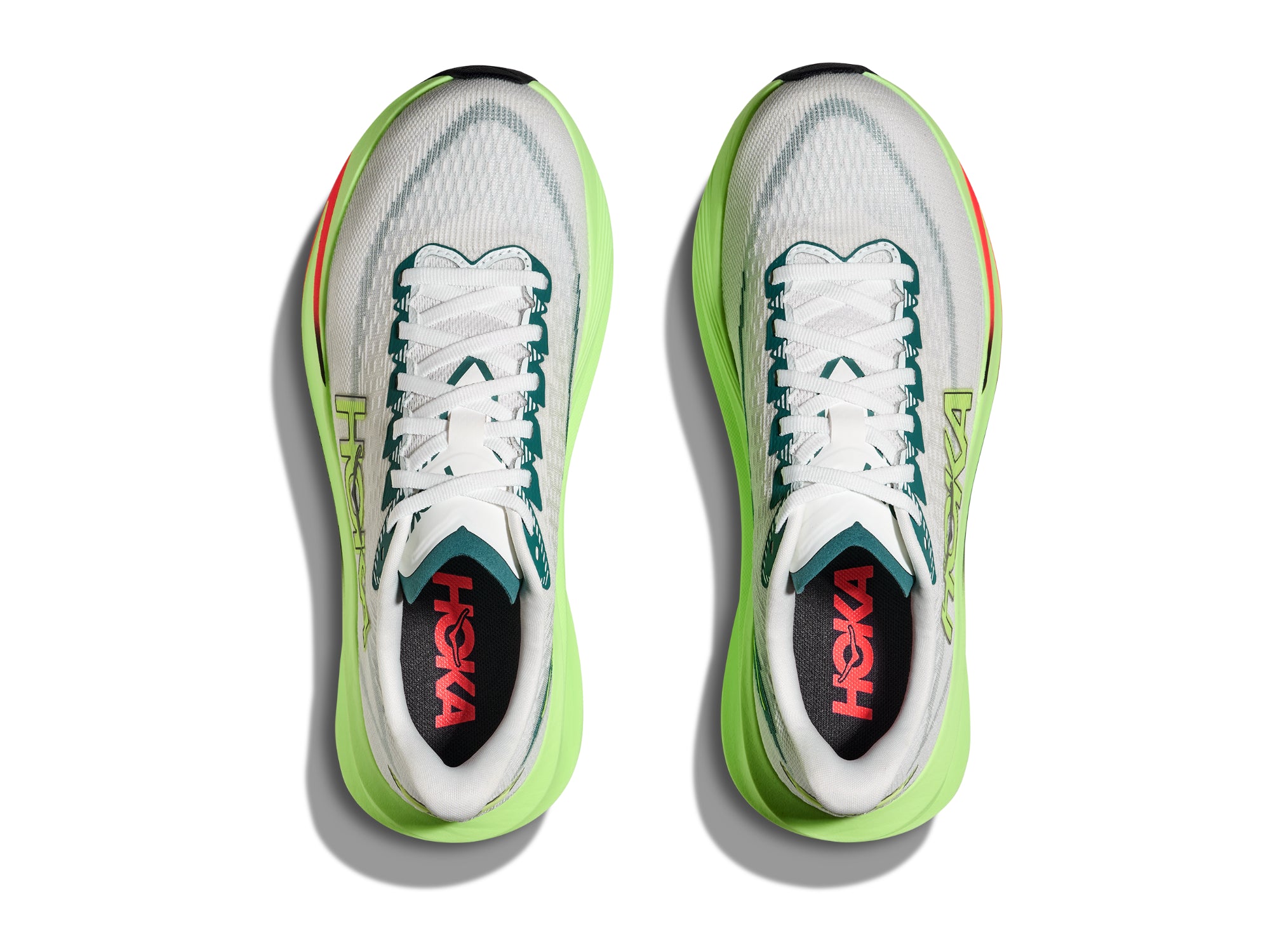 Hoka Mach 7 Women Regular in Frost / Neon Yuzu running shoe photo 2 | MotionLab