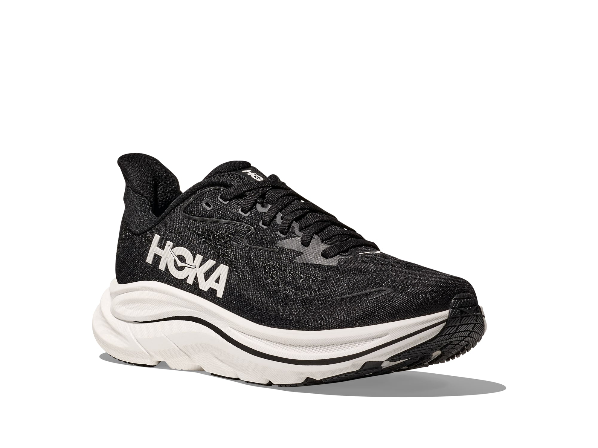 Hoka Clifton 10 Women Regular in Black / White running shoe photo 2 | MotionLab