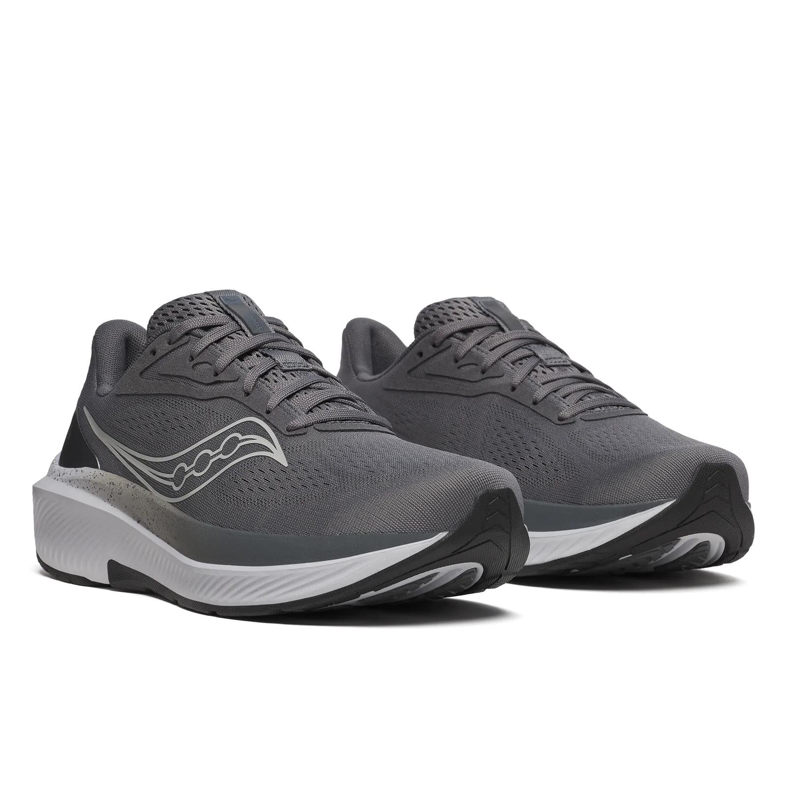 Saucony Echelon 10 Men Extra Wide in Carbon / Black running shoe photo 2 | MotionLab