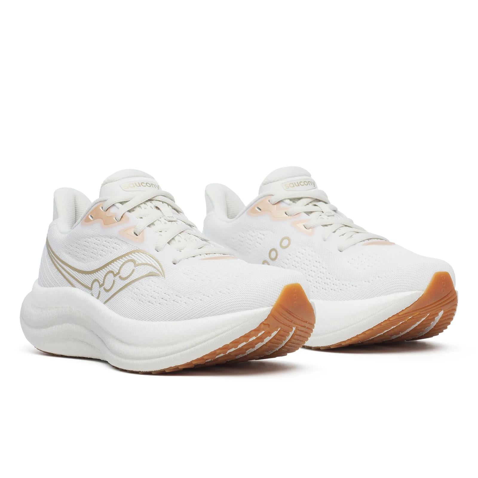 Saucony Triumph 23 Women Regular in White / Arctic running shoe photo 2 | MotionLab