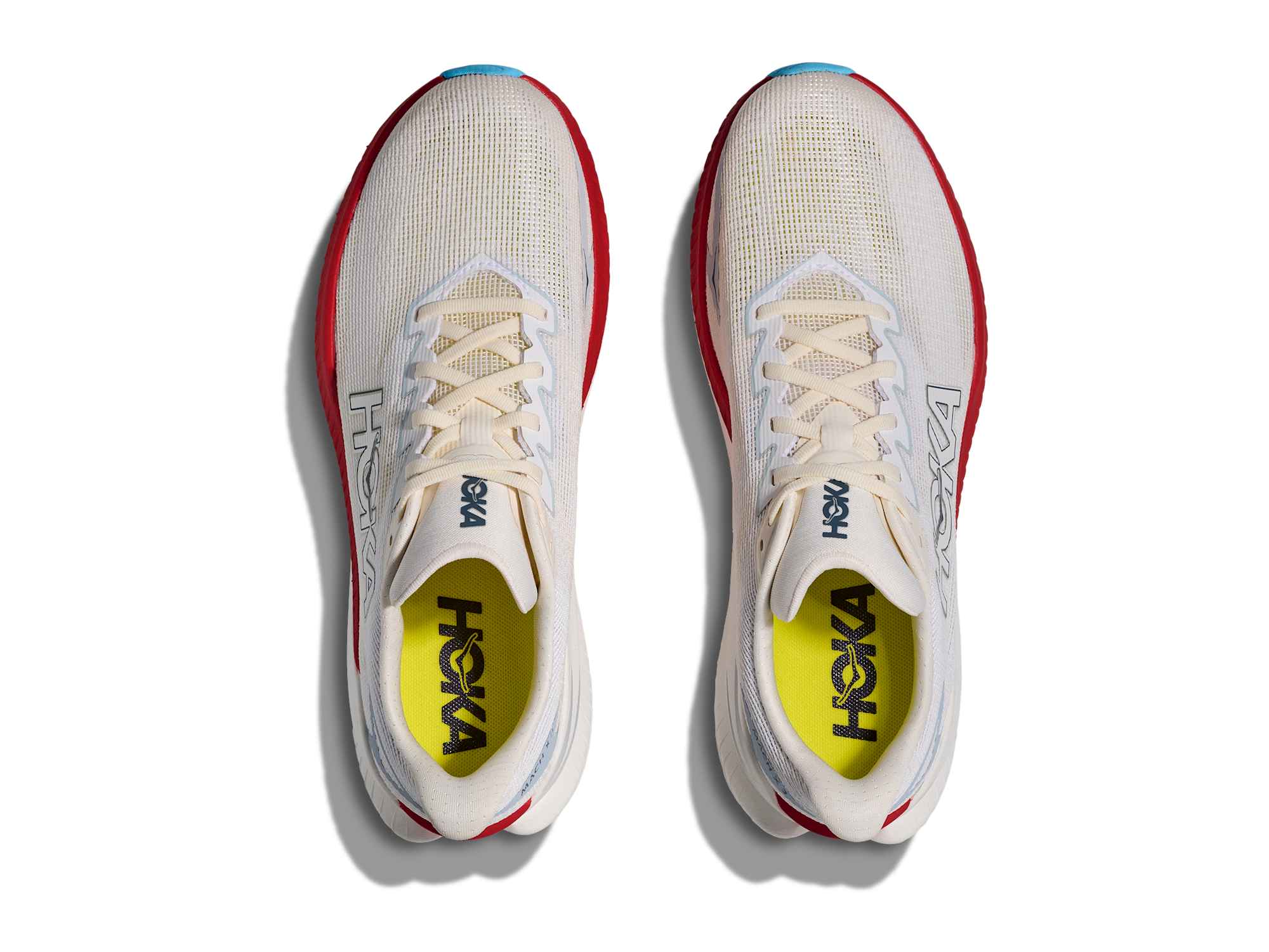 Hoka Mach X 3 Men Regular in White / Alabaster running shoe photo 2 | MotionLab