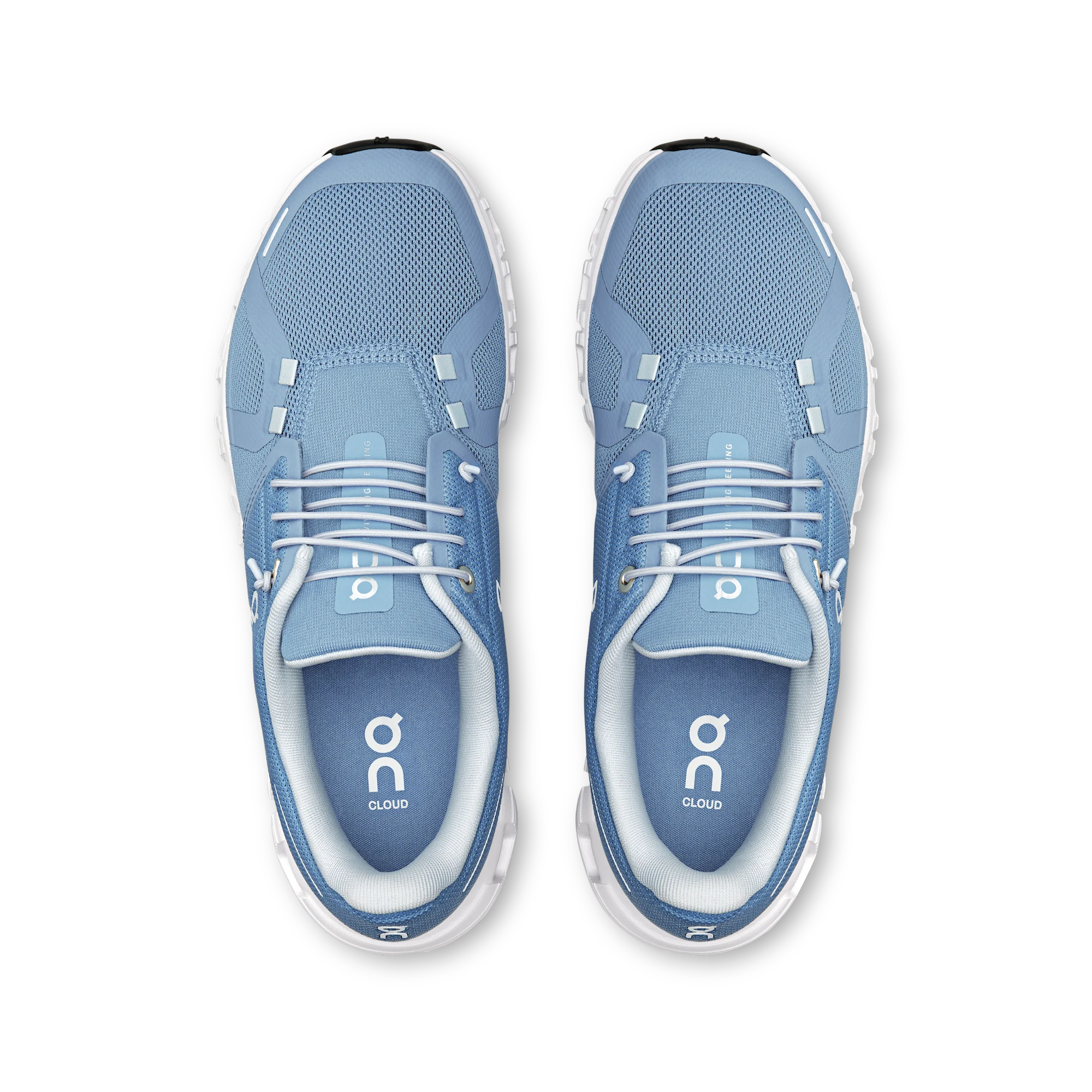On Cloud 6 Women Chambray White shoe, view 02, style 3WF10061508