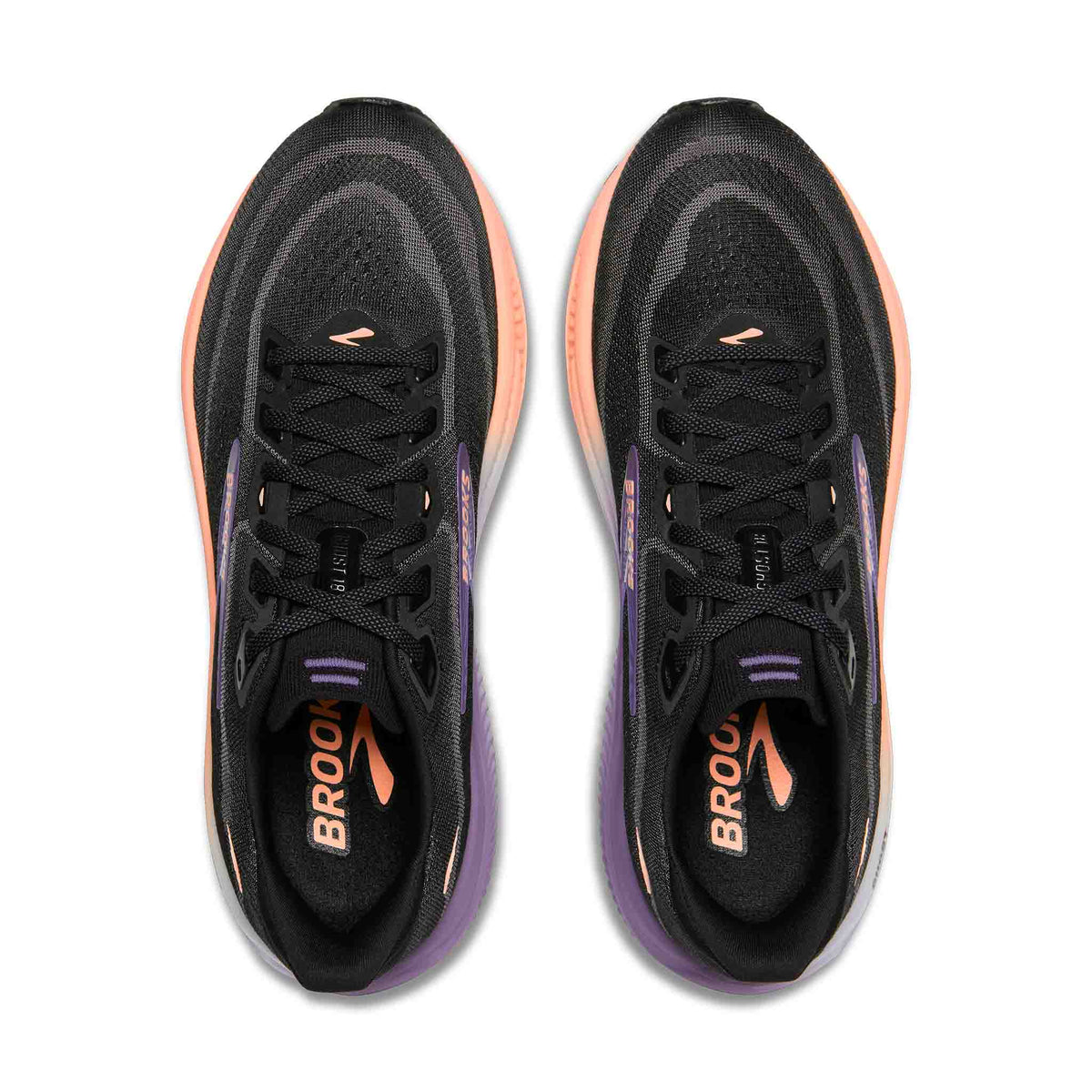 Brooks Ghost 18 Women Regular in Black / Mulled Grape / Peach running shoe photo 3 | MotionLab