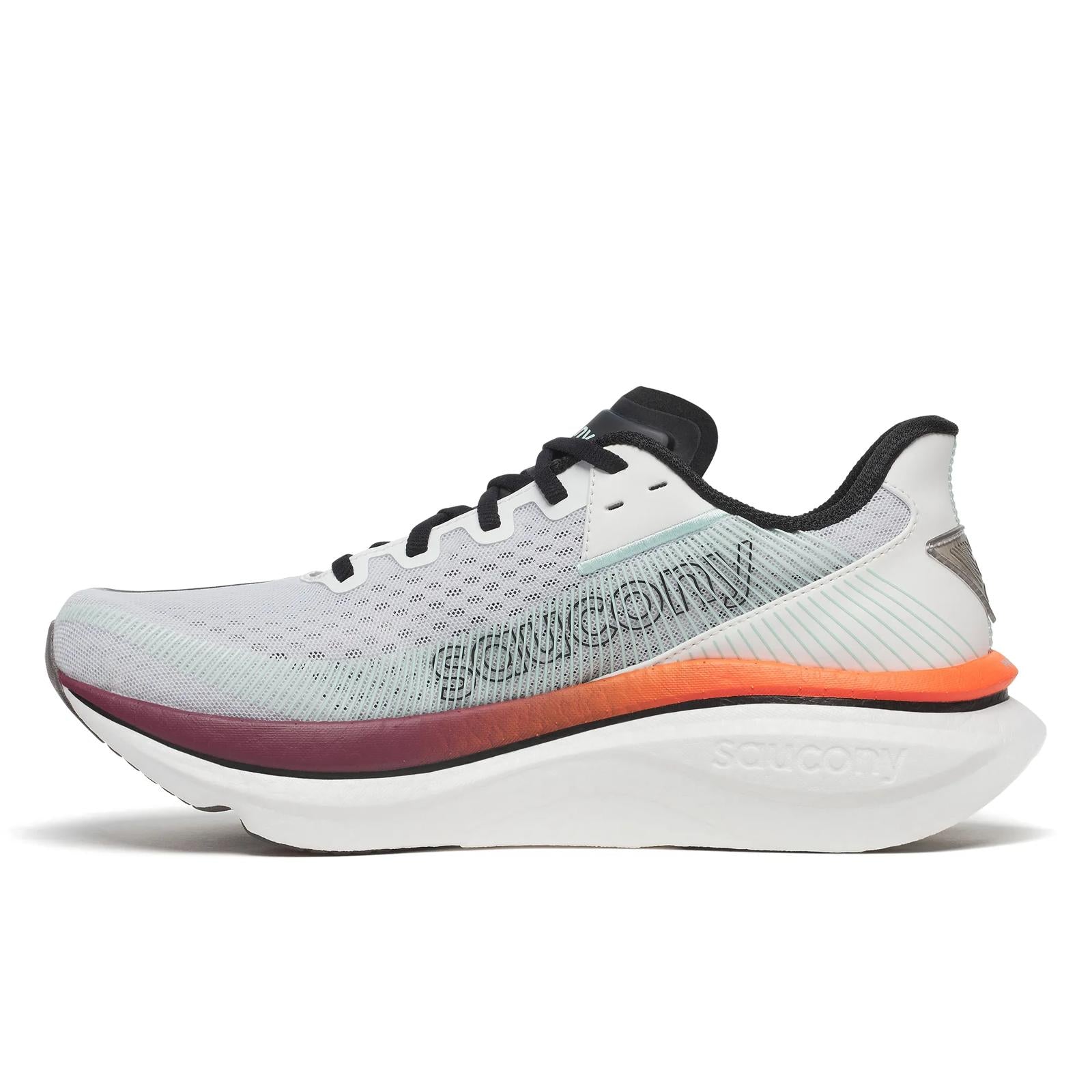Saucony Endorphin Azura Men in White / Crimson running shoe photo 3 | MotionLab