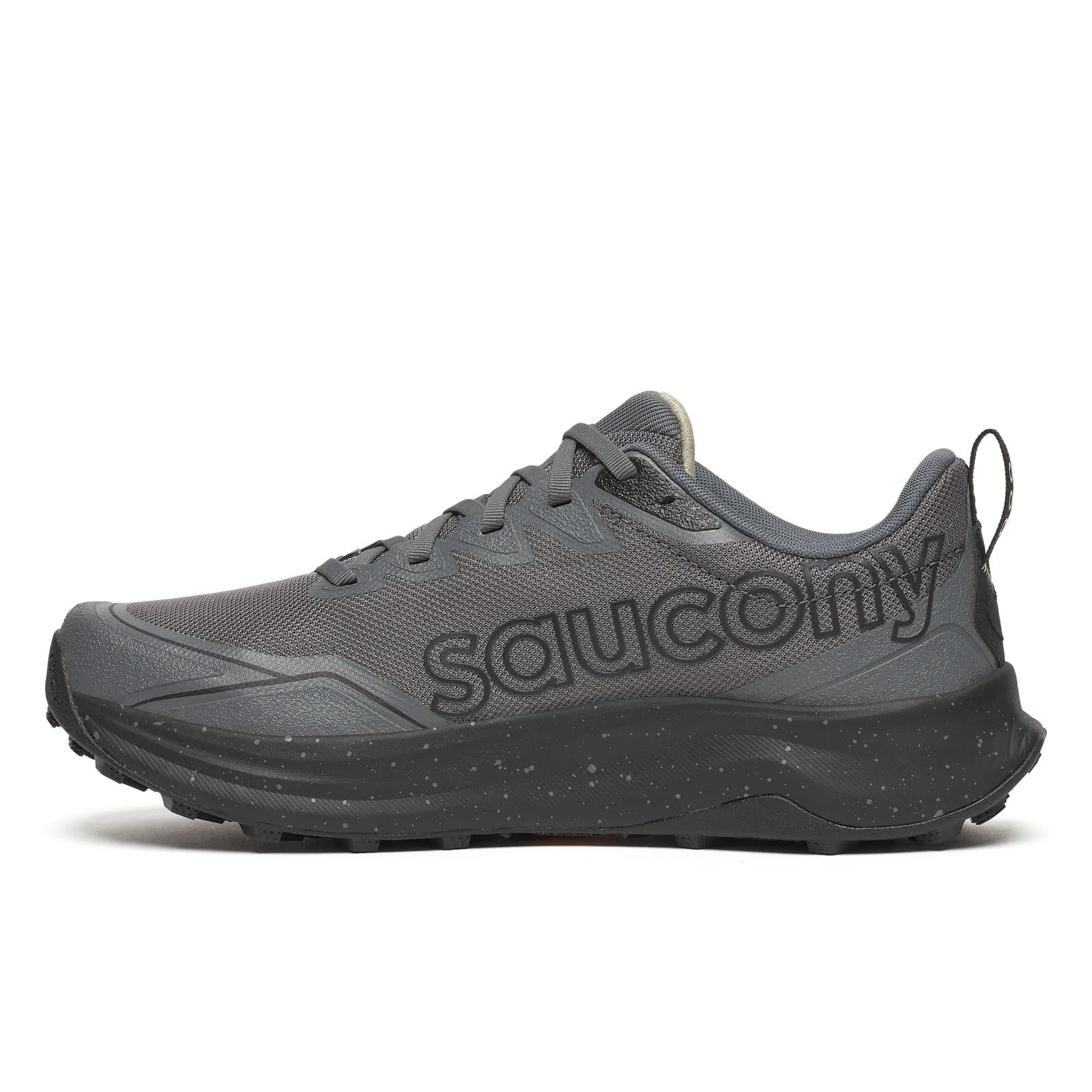 Saucony PEREGRINE 16 Men Wide in Carbon / Black running shoe photo 3 | MotionLab