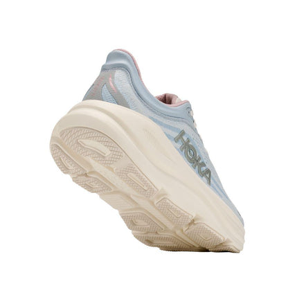 HOKA Bondi 9 GLM Women Wide in Alabaster / Mineral Blue running shoe photo 4 | MotionLab