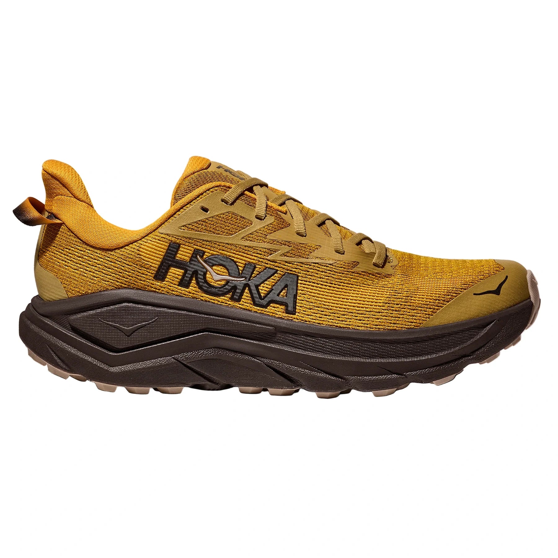 Hoka Challenger 8 Men Regular in Mustard Seed / Black running shoe photo 46 | MotionLab