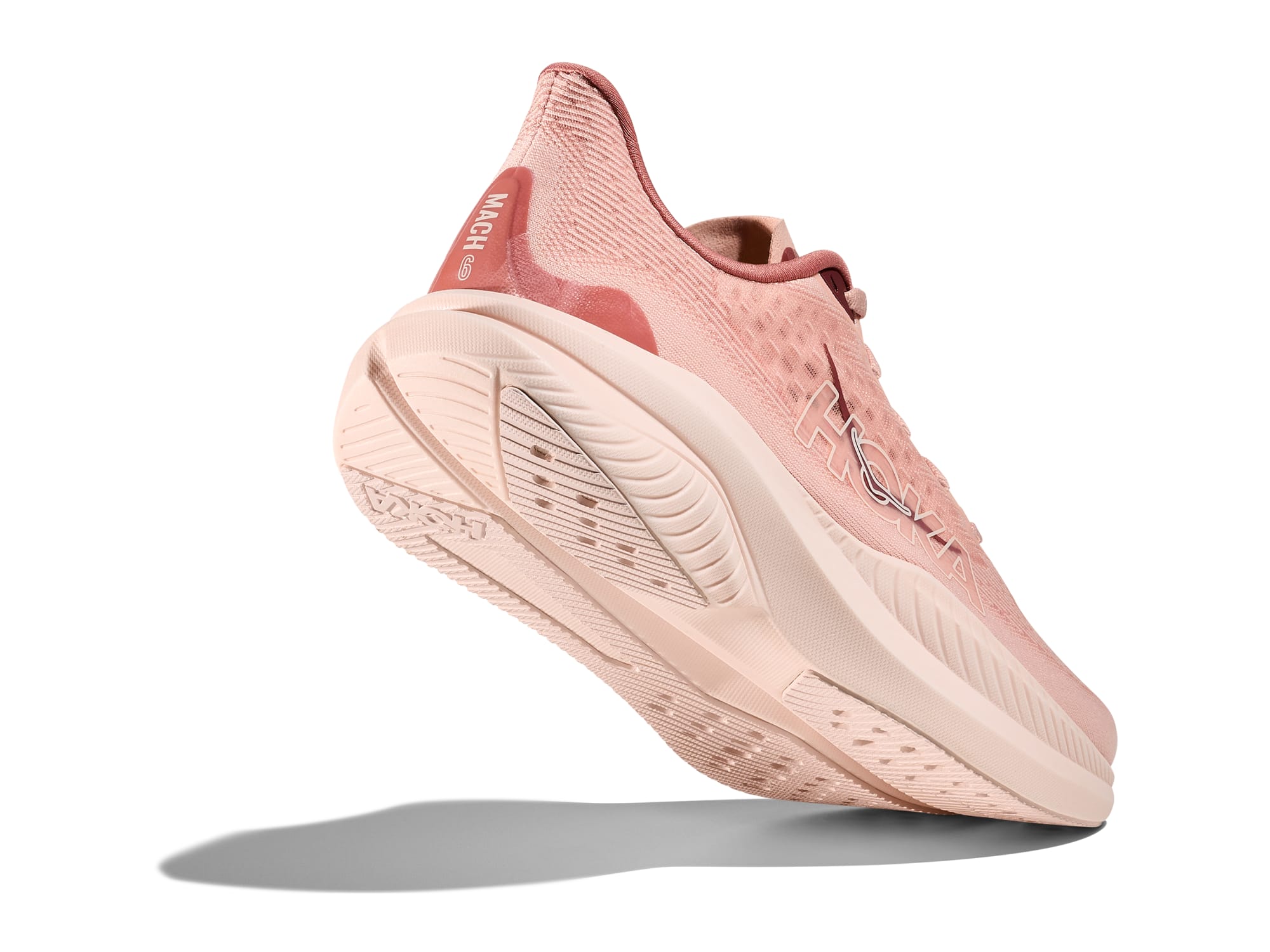 Hoka Mach 6 Women Regular in Rose Latte / Blush running shoe photo 4 | MotionLab