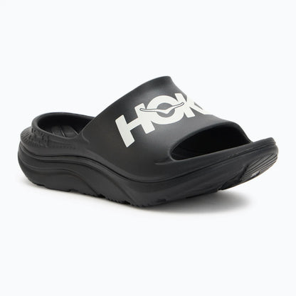 Hoka Ora Athletic Slide Unisex in Black / White running shoe photo 51 | MotionLab