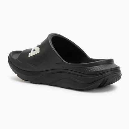 Hoka Ora Athletic Slide Unisex in Black / White running shoe photo 53 | MotionLab