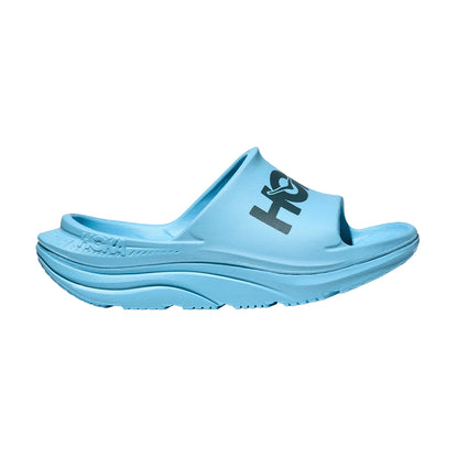Hoka Ora Athletic Slide Unisex in Soaring Blue / Faded Navy running shoe photo 58 | MotionLab