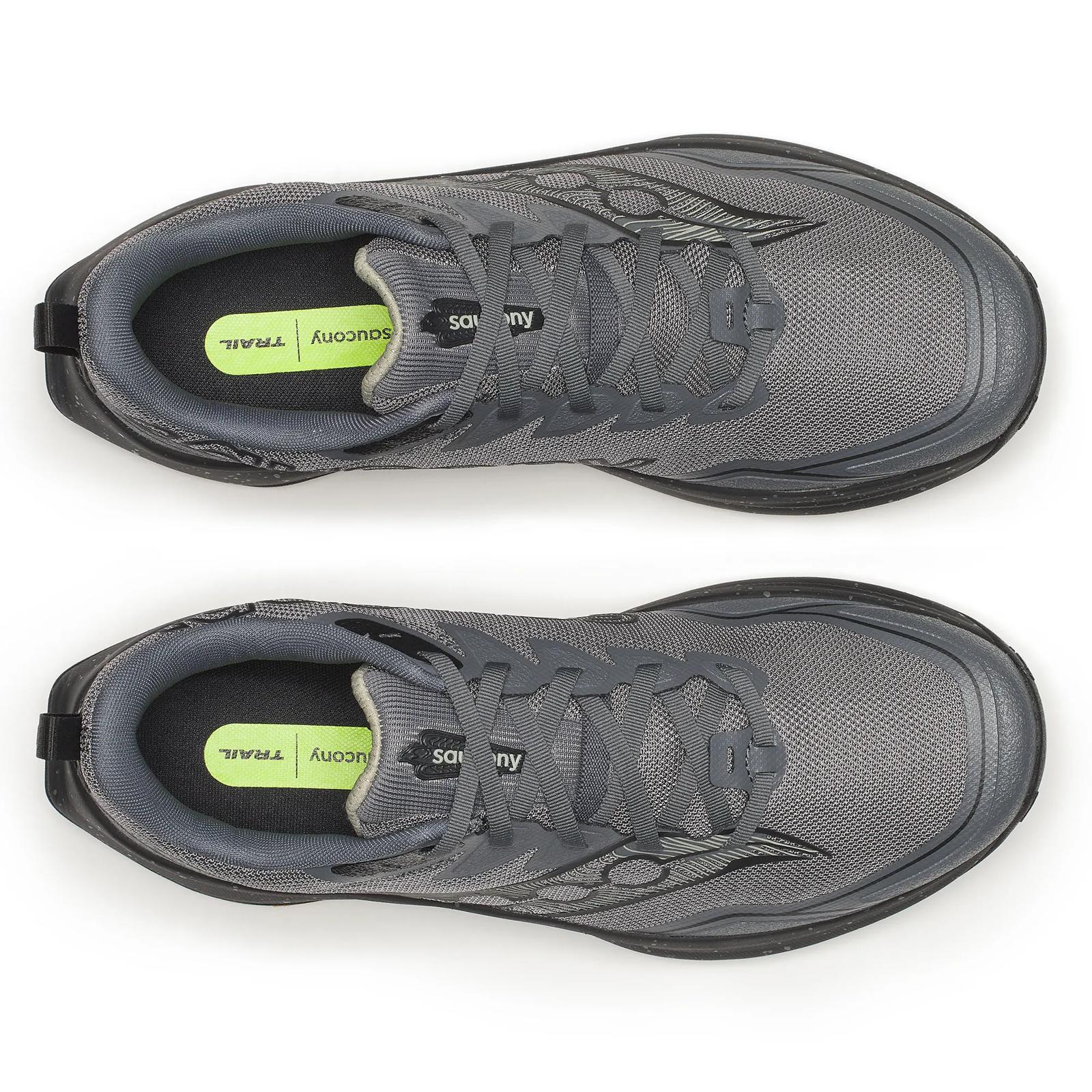 Saucony PEREGRINE 16 Men Wide in Carbon / Black running shoe photo 5 | MotionLab