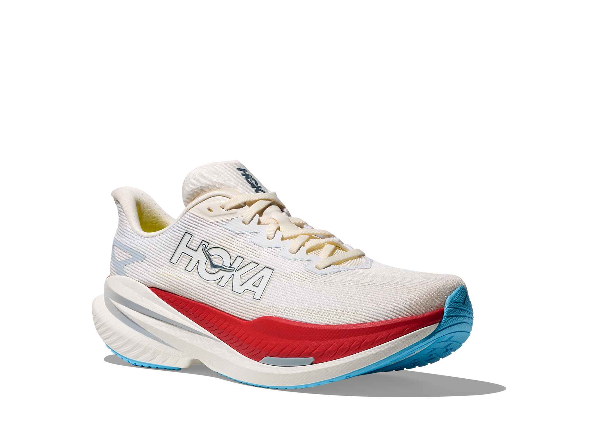Hoka Mach X 3 Men Regular in White / Alabaster running shoe photo 6 | MotionLab