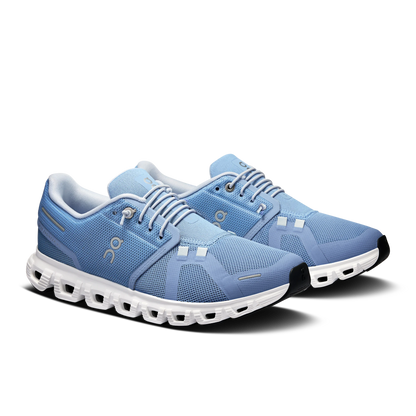 On Cloud 6 Women Chambray White shoe, view 06, style 3WF10061508
