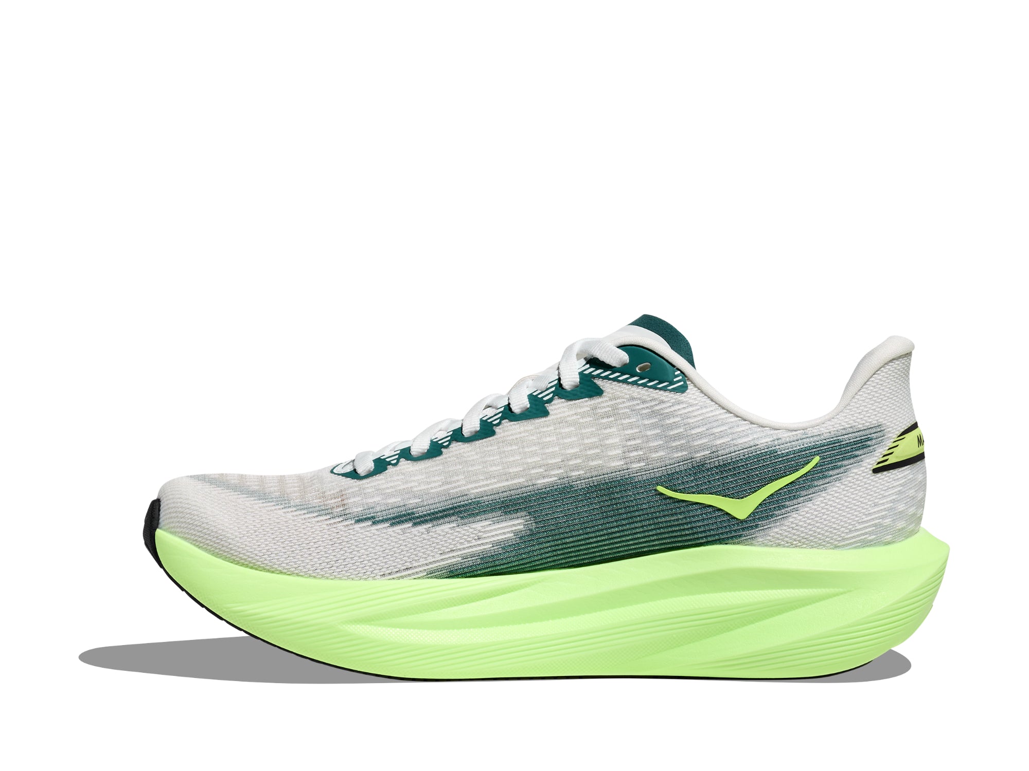 Hoka Mach 7 Women Regular in Frost / Neon Yuzu running shoe photo 8 | MotionLab