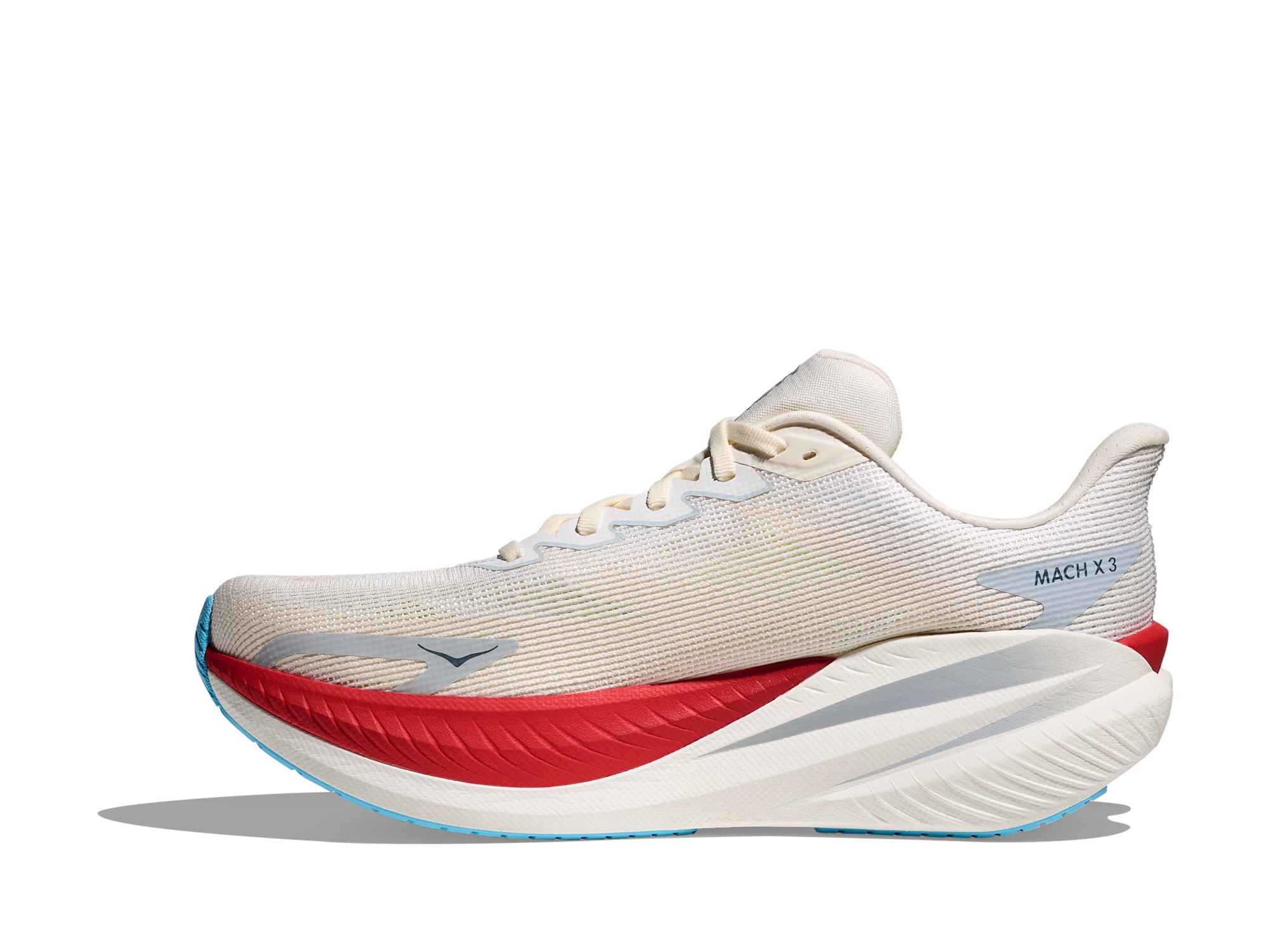 Hoka Mach X 3 Men Regular in White / Alabaster running shoe photo 8 | MotionLab