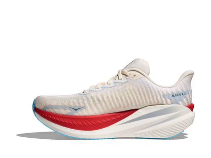 Hoka Mach X 3 Men Regular in White / Alabaster running shoe photo 8 | MotionLab