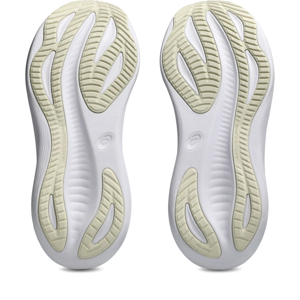 ASICS Gel Nimbus 27 Men Regular in Midnight / Vanilla — sole view | MotionLab