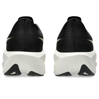 ASICS Novablast 6 Men Regular in Black / Khaki — back view | MotionLab