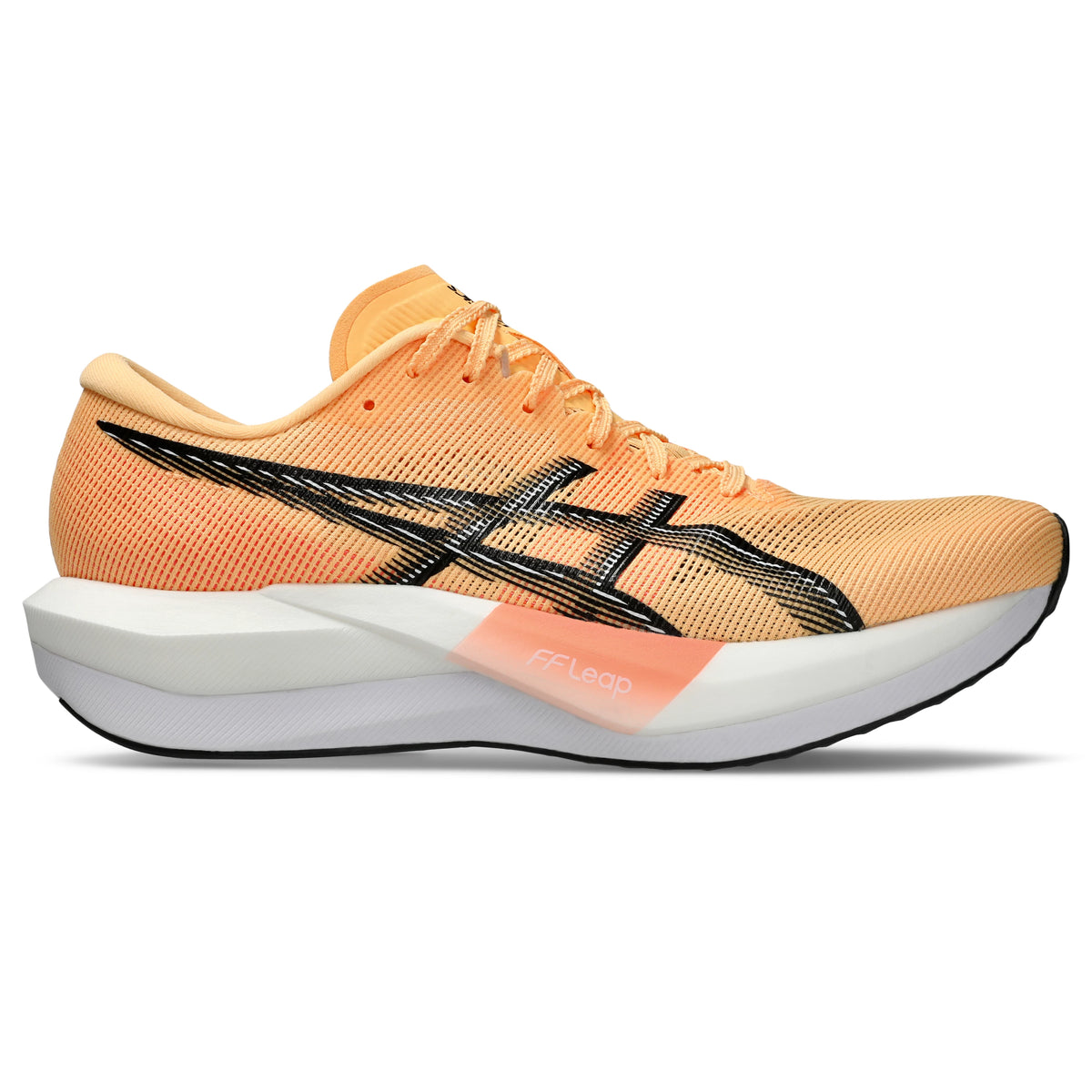 ASICS Magic Speed 5 Unisex Regular in Orange Glow / Black — opposite side view | MotionLab