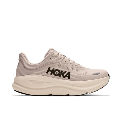 HOKA Bondi 9 Men Regular in River Rock Grey / Alabaster — hero view | MotionLab